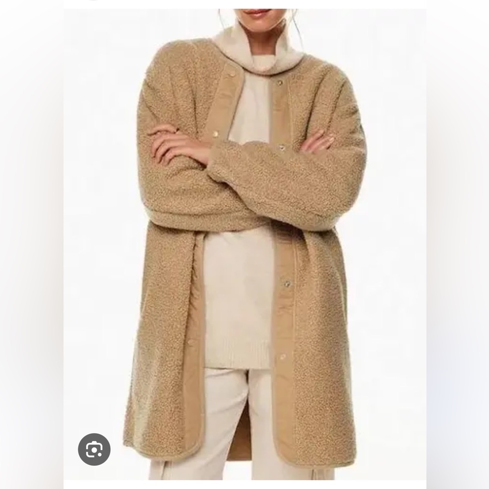 Wilfred Tan Teddy Sherpa Long Jacket Coat